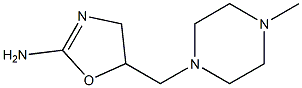 2-Amino-5-[(4-methyl-1-piperazinyl)methyl]-2-oxazoline 结构式
