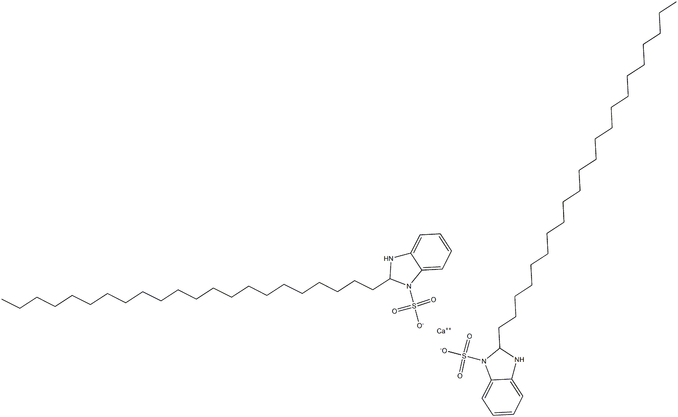 Bis(2,3-dihydro-2-docosyl-1H-benzimidazole-1-sulfonic acid)calcium salt Structure