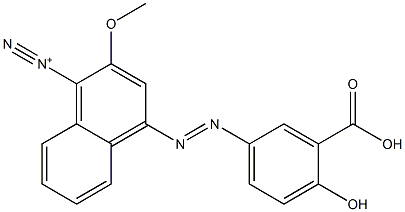 4-[(3-Carboxy-4-hydroxyphenyl)azo]-2-methoxy-1-naphthalenediazonium