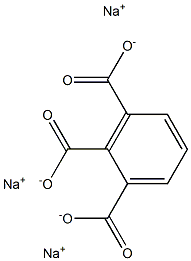 1,2,3-Benzenetricarboxylic acid trisodium salt,,结构式