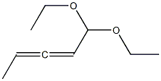 2,3-Pentadienal diethyl acetal 结构式