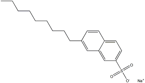 7-Nonyl-2-naphthalenesulfonic acid sodium salt Structure