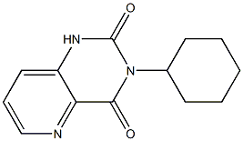 1,3-ジヒドロ-3-シクロヘキシルピリド[3,2-d]ピリミジン-2,4-ジオン 化学構造式