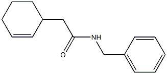 N-Benzyl-2-cyclohexene-1-acetamide Structure