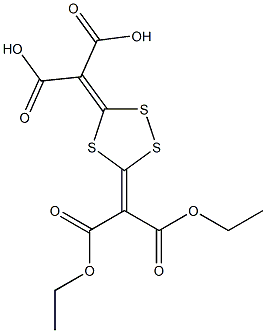 1,2,4-Trithiolane-3,5-diylidenebis(malonic acid diethyl) ester 结构式