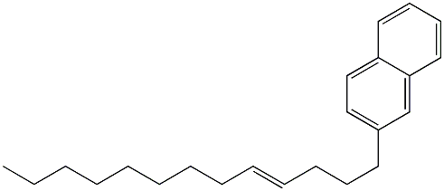 2-(4-Tridecenyl)naphthalene 结构式