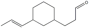 3-[3-(1-Propenyl)cyclohexyl]propanal|