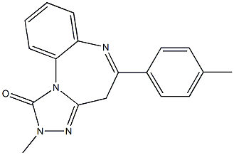 2,4-Dihydro-2-methyl-5-(4-methylphenyl)-1H-[1,2,4]triazolo[4,3-a][1,5]benzodiazepin-1-one