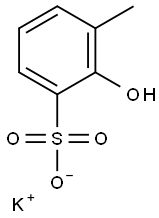 2-ヒドロキシ-3-メチルベンゼンスルホン酸カリウム 化学構造式