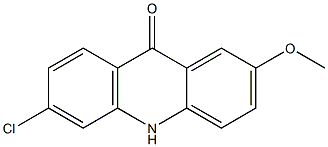 6-Chloro-2-methoxyacridin-9(10H)-one 结构式