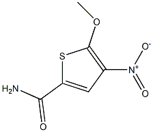 2-Methoxy-3-nitrothiophene-5-carboxamide 结构式