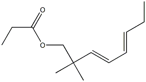 Propionic acid 2,2-dimethyl-3,5-octadienyl ester