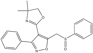  3-Phenyl-4-(4,4-dimethyl-2-oxazolin-2-yl)-5-[(phenylsulfinyl)methyl]isoxazole