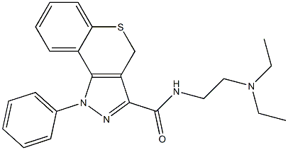  N-[2-(Diethylamino)ethyl]-1-phenyl-4H-[1]benzothiopyrano[4,3-c]pyrazole-3-carboxamide