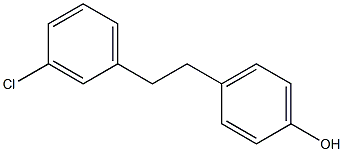 4-[2-(3-クロロフェニル)エチル]フェノール 化学構造式