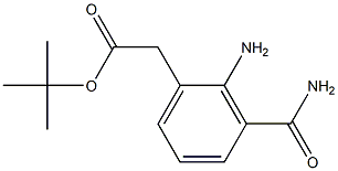 2-Amino-3-carbamoylbenzeneacetic acid tert-butyl ester 结构式