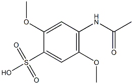 4-Acetylamino-2,5-dimethoxybenzenesulfonic acid 结构式