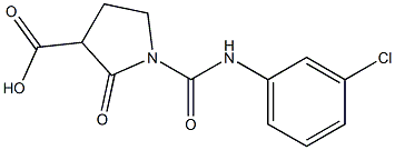  1-[[(3-Chlorophenyl)amino]carbonyl]-2-oxopyrrolidine-3-carboxylic acid