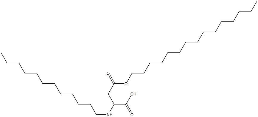 2-Dodecylamino-3-(pentadecyloxycarbonyl)propionic acid Structure