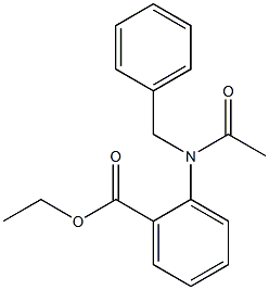 2-[Acetyl(benzyl)amino]benzoic acid ethyl ester Struktur