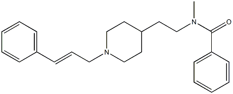 N-Methyl-N-[2-[1-(3-phenyl-2-propenyl)-4-piperidinyl]ethyl]benzamide Structure