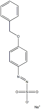 p-(ベンジルオキシ)ベンゼンジアゾスルホン酸ナトリウム 化学構造式