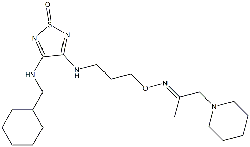 1-Piperidino-2-propanone O-[3-[[[4-[(cyclohexylmethyl)amino]-1,2,5-thiadiazole 1-oxide]-3-yl]amino]propyl]oxime