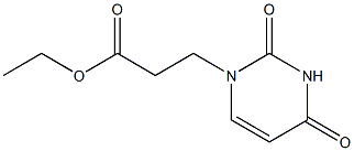 3-(2,4-Dioxo-1,2,3,4-tetrahydropyrimidine-1-yl)propanoic acid ethyl ester Struktur