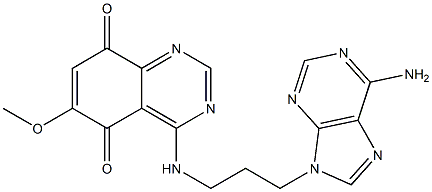 4-[3-(6-Amino-9H-purin-9-yl)propylamino]-6-methoxyquinazoline-5,8-dione