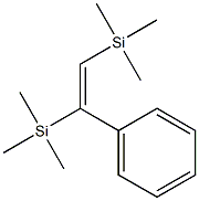 1,2-Bis[trimethylsilyl]-1-phenylethene Structure