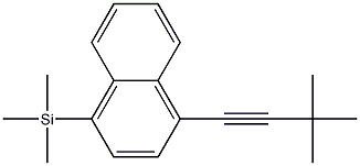 1-(3,3-Dimethyl-1-butynyl)-4-trimethylsilylnaphthalene 结构式