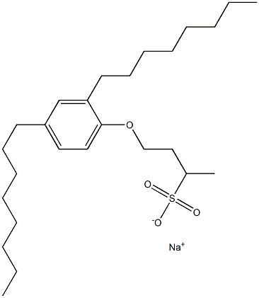 4-(2,4-Dioctylphenoxy)butane-2-sulfonic acid sodium salt