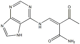 3-Oxo-2-[(Z)-(7H-purin-6-yl)aminomethylene]butanamide Structure