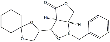 [3S,3aS,6aS]-3-[(R)-1,4-Dioxaspiro[4.5]decan-2-yl]tetrahydro-1-benzyl-1H,4H-furo[3,4-c]isoxazol-4-one|