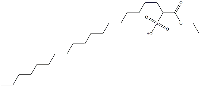 1-Ethoxycarbonyl-1-nonadecanesulfonic acid Struktur