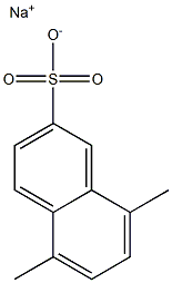 5,8-Dimethyl-2-naphthalenesulfonic acid sodium salt,,结构式