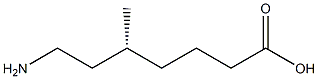 [R,(+)]-7-Amino-5-methylheptanoic acid Structure