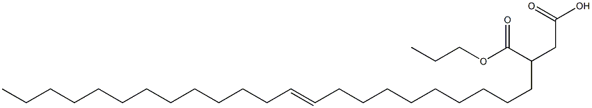 3-(10-Tricosenyl)succinic acid 1-hydrogen 4-propyl ester Structure