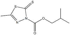 2,3-Dihydro-2-thioxo-5-methyl-1,3,4-thiadiazole-3-carboxylic acid isobutyl ester