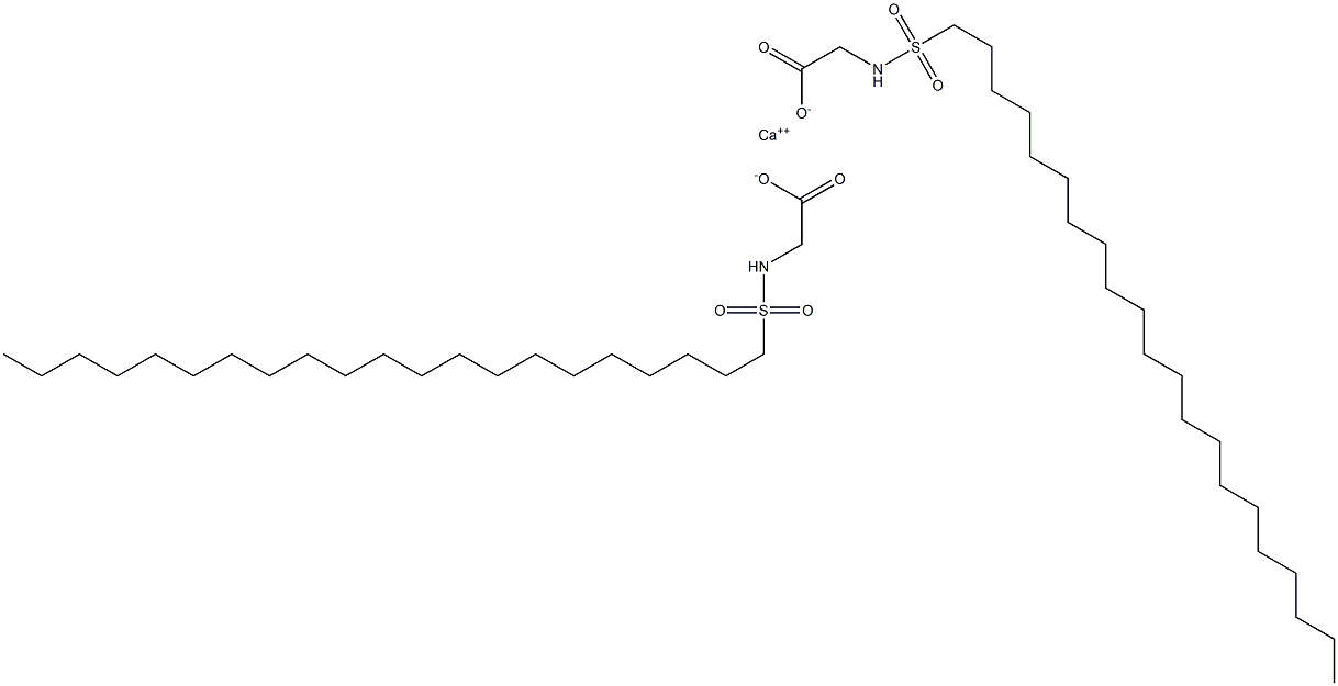 Bis(N-henicosylsulfonylglycine)calcium salt Structure