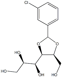 4-O,5-O-(3-Chlorobenzylidene)-L-glucitol Structure