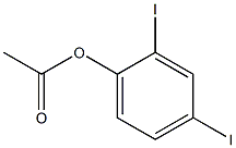 Acetic acid 2,4-diiodophenyl ester Structure