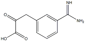 2-Oxo-3-(3-amidinophenyl)propanoic acid Structure