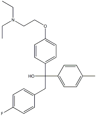 1-[p-[2-(Diethylamino)ethoxy]phenyl]-2-(p-fluorophenyl)-1-(p-tolyl)ethanol|