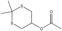 5-Acetyloxy-2,2-dimethyl-1,3-dithiane,,结构式