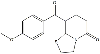8-(4-Methoxybenzoyl)-2,3,6,7-tetrahydro-5H-thiazolo[3,2-a]pyridin-5-one,,结构式