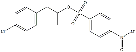 4-ニトロベンゼンスルホン酸1-メチル-2-(4-クロロフェニル)エチル 化学構造式