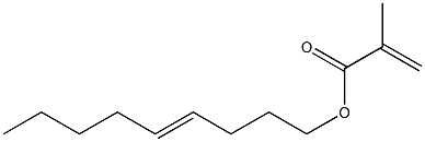 メタクリル酸(4-ノネニル) 化学構造式