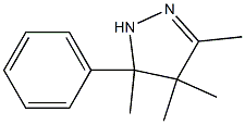 4,5-Dihydro-3,4,4,5-tetramethyl-5-phenyl-1H-pyrazole Struktur