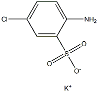 2-Amino-5-chlorobenzenesulfonic acid potassium salt Structure